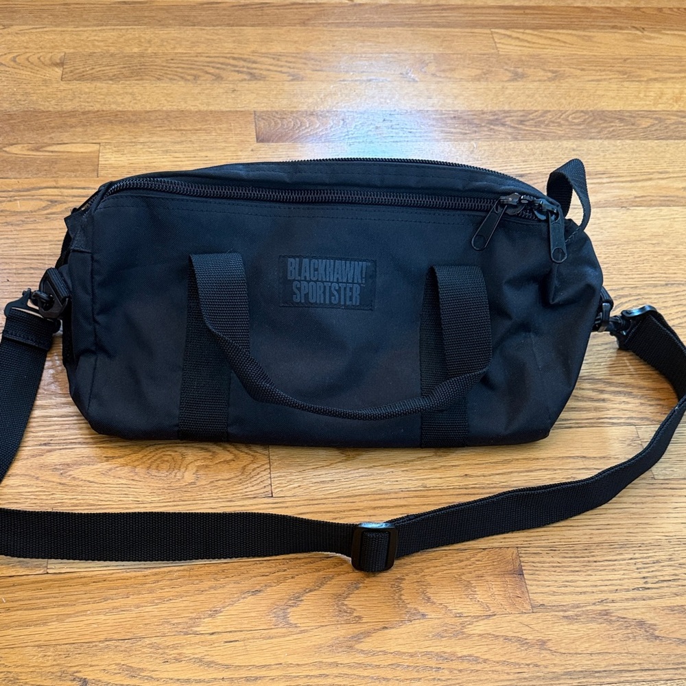Blackhawk! Sportster Black Men's Shooting Sports Pistol and Clay Target Bag NEW